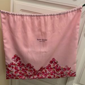 Rare hard to find Kate Spade Pink Floral Dust Bag